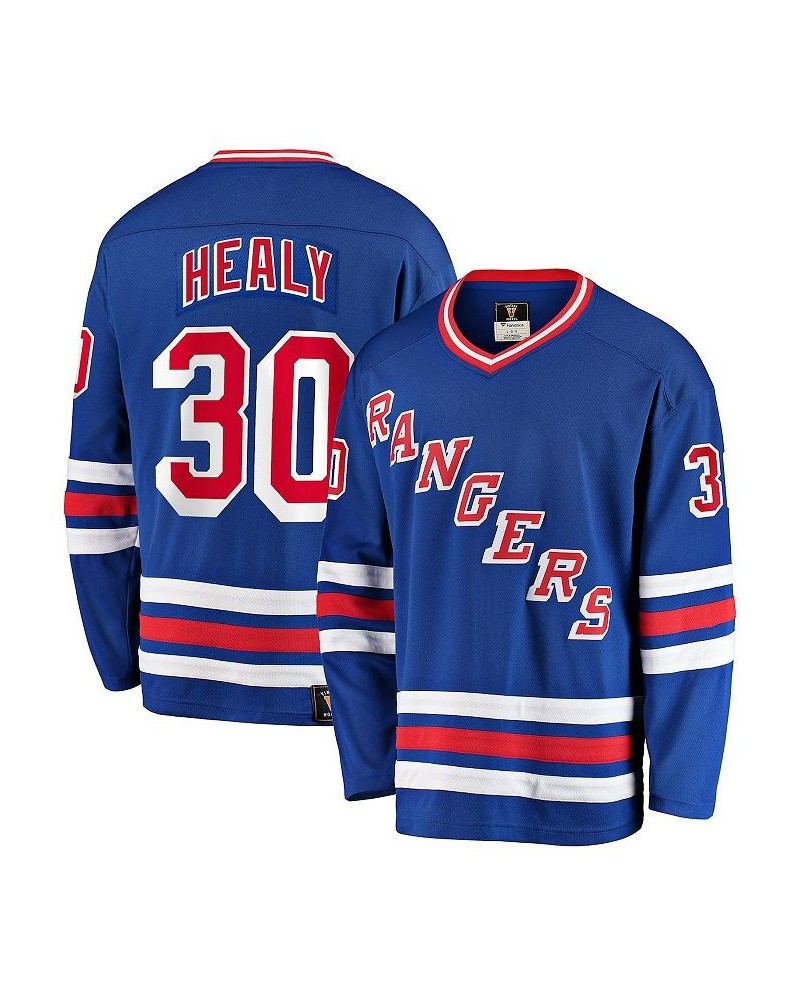 Men's Branded Glenn Healy Blue New York Rangers Premier Breakaway Retired Player Jersey $60.28 Jersey