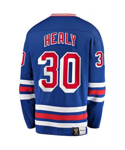 Men's Branded Glenn Healy Blue New York Rangers Premier Breakaway Retired Player Jersey $60.28 Jersey