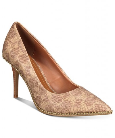 Women's Waverly Beadchain Pumps Brown $63.55 Shoes