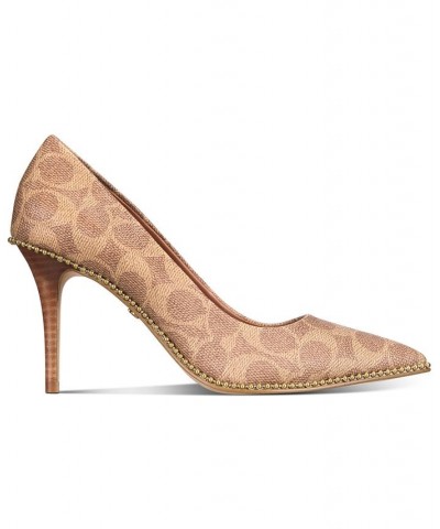 Women's Waverly Beadchain Pumps Brown $63.55 Shoes