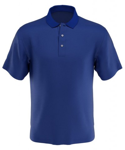 Men's Big & Tall AirFlux™ Solid Mesh Golf Polo Classic Blue $17.05 Polo Shirts