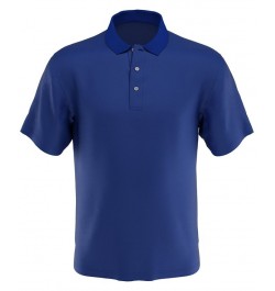 Men's Big & Tall AirFlux™ Solid Mesh Golf Polo Classic Blue $17.05 Polo Shirts