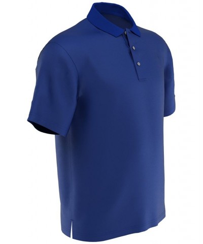 Men's Big & Tall AirFlux™ Solid Mesh Golf Polo Classic Blue $17.05 Polo Shirts