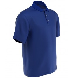 Men's Big & Tall AirFlux™ Solid Mesh Golf Polo Classic Blue $17.05 Polo Shirts