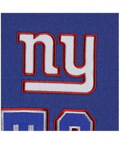 Men's Royal New York Giants Draft Fleece Raglan Pullover Hoodie $42.40 Sweatshirt