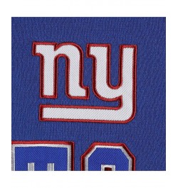 Men's Royal New York Giants Draft Fleece Raglan Pullover Hoodie $42.40 Sweatshirt