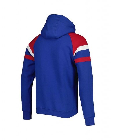 Men's Royal New York Giants Draft Fleece Raglan Pullover Hoodie $42.40 Sweatshirt