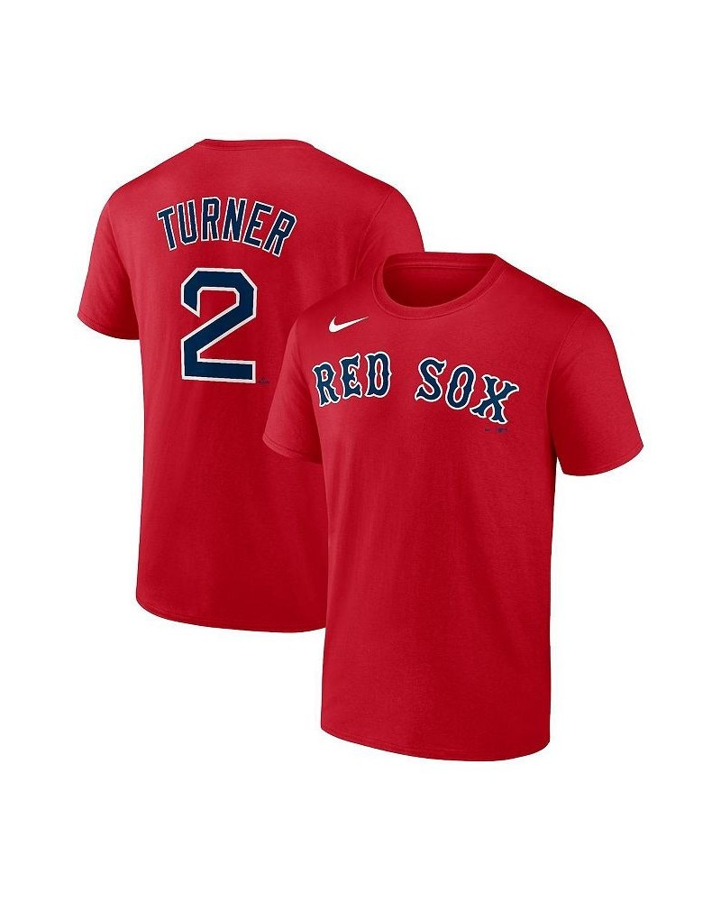 Men's Justin Turner Red Boston Red Sox Player Name and Number T-shirt $28.49 T-Shirts