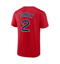 Men's Justin Turner Red Boston Red Sox Player Name and Number T-shirt $28.49 T-Shirts