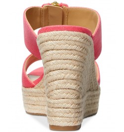 Women's Bradley Espadrille Platform Wedge Sandals Pink $56.25 Shoes