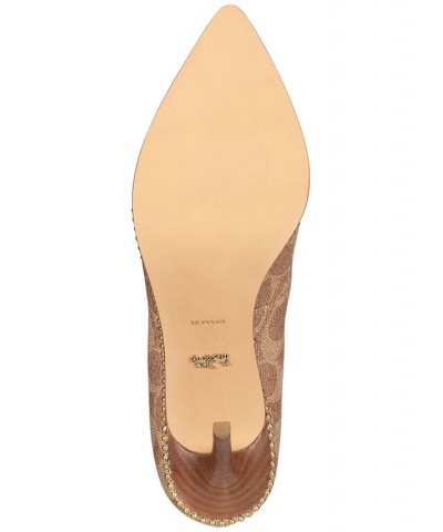 Women's Waverly Beadchain Pumps Brown $63.55 Shoes