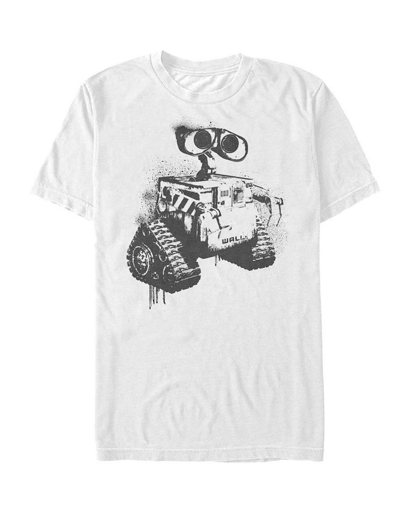 Disney Pixar Men's Wall-E Spray Paint Sketch, Short Sleeve T-Shirt White $19.94 T-Shirts