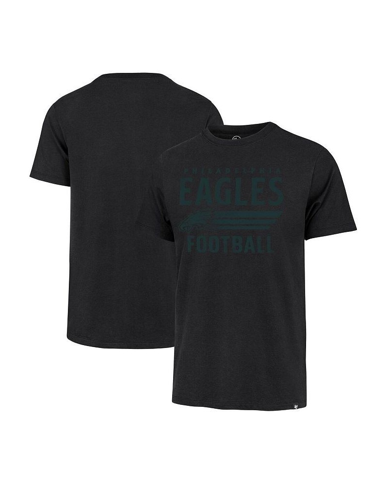 Men's Black Philadelphia Eagles Wordmark Rider Franklin T-shirt $26.09 T-Shirts