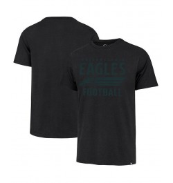 Men's Black Philadelphia Eagles Wordmark Rider Franklin T-shirt $26.09 T-Shirts