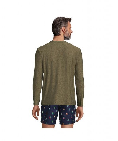 Men's Long Sleeve UPF 50 Swim Tee Rash Guard PD02 $29.12 Swimsuits