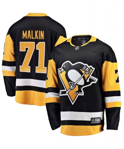 Men's Branded Evgeni Malkin Black Pittsburgh Penguins Breakaway Player Jersey $70.30 Jersey