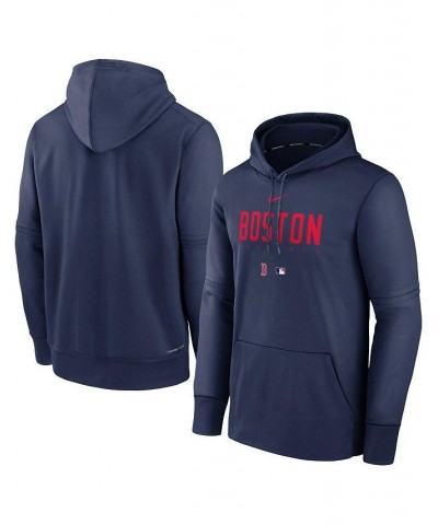 Men's Navy Boston Red Sox Authentic Collection Pregame Performance Pullover Hoodie $47.50 Sweatshirt