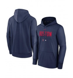 Men's Navy Boston Red Sox Authentic Collection Pregame Performance Pullover Hoodie $47.50 Sweatshirt