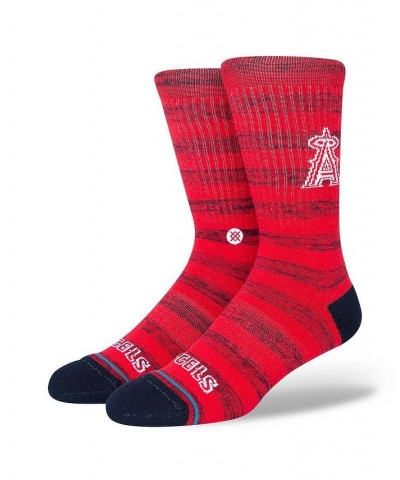 Men's Los Angeles Angels Twist Logo Crew Socks $13.23 Socks