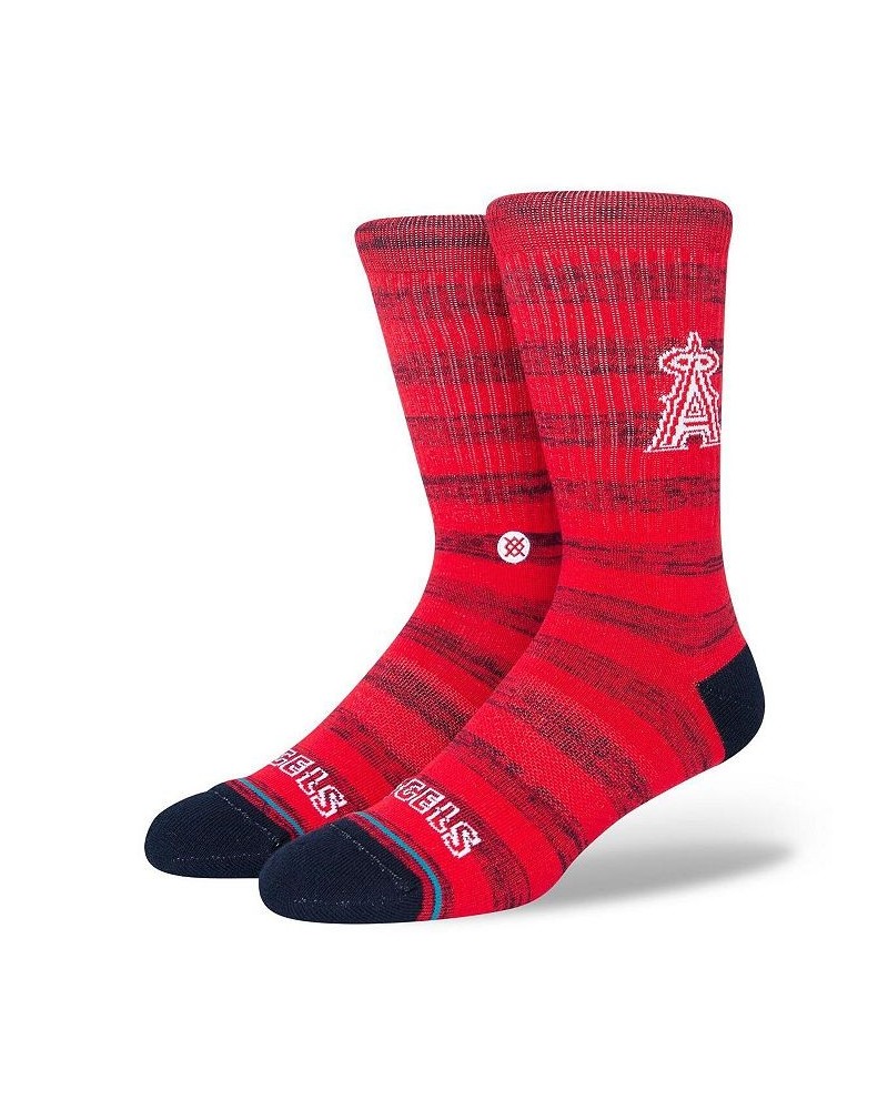 Men's Los Angeles Angels Twist Logo Crew Socks $13.23 Socks