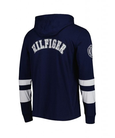 Men's Navy, White Tennessee Titans Alex Long Sleeve Hoodie T-shirt $36.56 T-Shirts