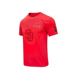 Men's San Diego Padres Classic Triple Red T-shirt $27.95 T-Shirts