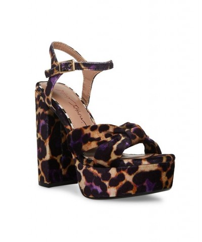 Women's Melanni Block Heel Dress Sandal Leopard Multi $28.45 Shoes