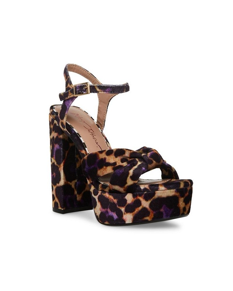 Women's Melanni Block Heel Dress Sandal Leopard Multi $28.45 Shoes