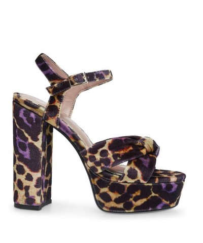 Women's Melanni Block Heel Dress Sandal Leopard Multi $28.45 Shoes