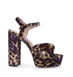 Women's Melanni Block Heel Dress Sandal Leopard Multi $28.45 Shoes