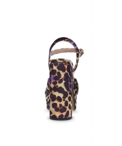 Women's Melanni Block Heel Dress Sandal Leopard Multi $28.45 Shoes