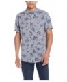 Men's Linen Cotton Short Sleeve Button Down Shirt PD01 $28.70 Shirts