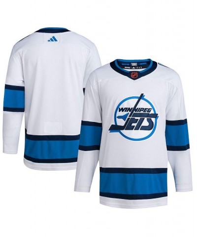 Men's White Winnipeg Jets Reverse Retro 2.0 Authentic Blank Jersey $72.96 Jersey