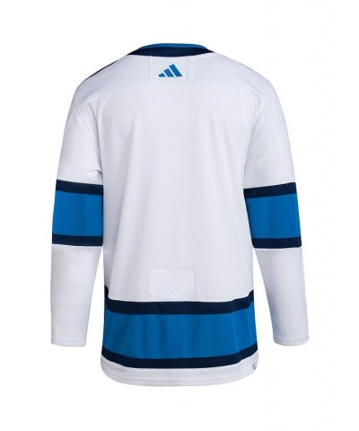 Men's White Winnipeg Jets Reverse Retro 2.0 Authentic Blank Jersey $72.96 Jersey