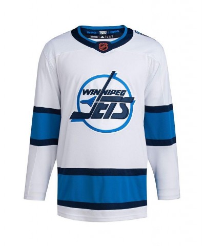 Men's White Winnipeg Jets Reverse Retro 2.0 Authentic Blank Jersey $72.96 Jersey