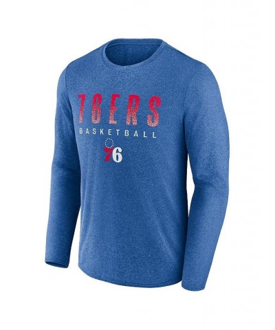 Men's Branded Heathered Royal Philadelphia 76ers Where Legends Play Iconic Practice Long Sleeve T-shirt $23.50 T-Shirts