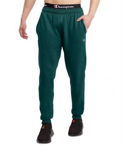 Men's Powerblend Fleece Joggers Forest Peak Green $24.94 Pants