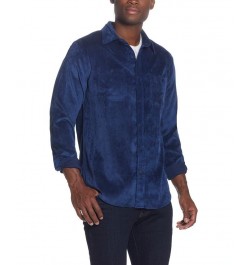 Men's Stretch Corduroy Shirt Blue $11.23 Shirts