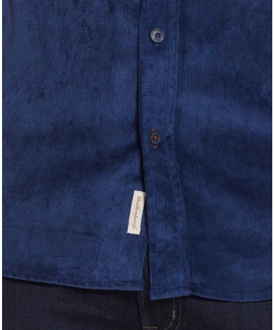 Men's Stretch Corduroy Shirt Blue $11.23 Shirts