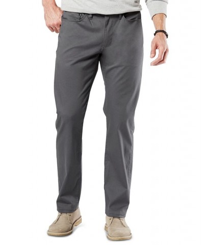 Men's Jean-Cut Supreme Flex Straight Fit Pants Gray $32.25 Pants