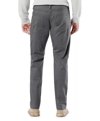 Men's Jean-Cut Supreme Flex Straight Fit Pants Gray $32.25 Pants