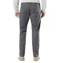 Men's Jean-Cut Supreme Flex Straight Fit Pants Gray $32.25 Pants