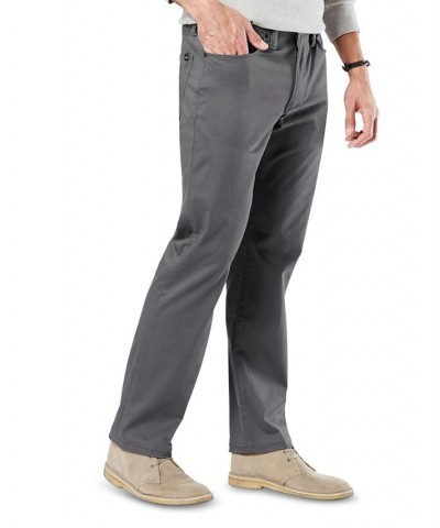 Men's Jean-Cut Supreme Flex Straight Fit Pants Gray $32.25 Pants