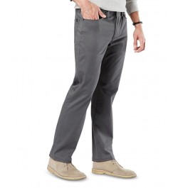 Men's Jean-Cut Supreme Flex Straight Fit Pants Gray $32.25 Pants