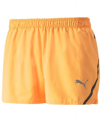 Men's Ultimate Performance Logo Graphic Running Shorts Yellow $28.20 Shorts