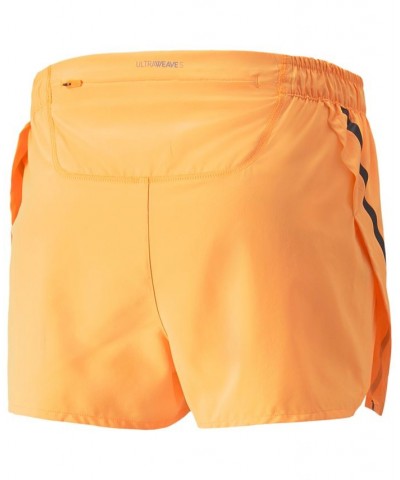 Men's Ultimate Performance Logo Graphic Running Shorts Yellow $28.20 Shorts