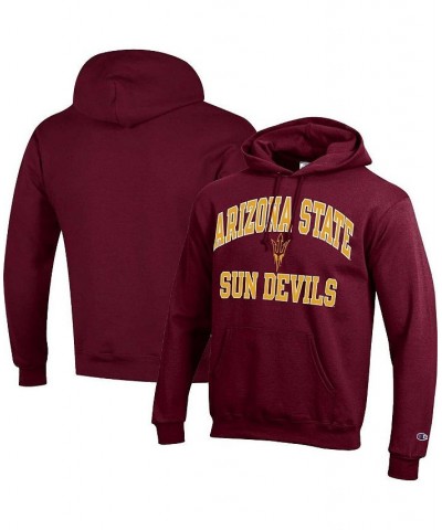 Men's Maroon Arizona State Sun Devils High Motor Pullover Hoodie $37.79 Sweatshirt