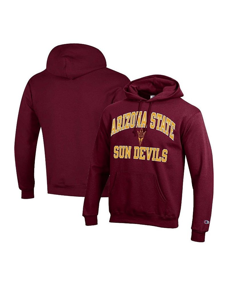 Men's Maroon Arizona State Sun Devils High Motor Pullover Hoodie $37.79 Sweatshirt