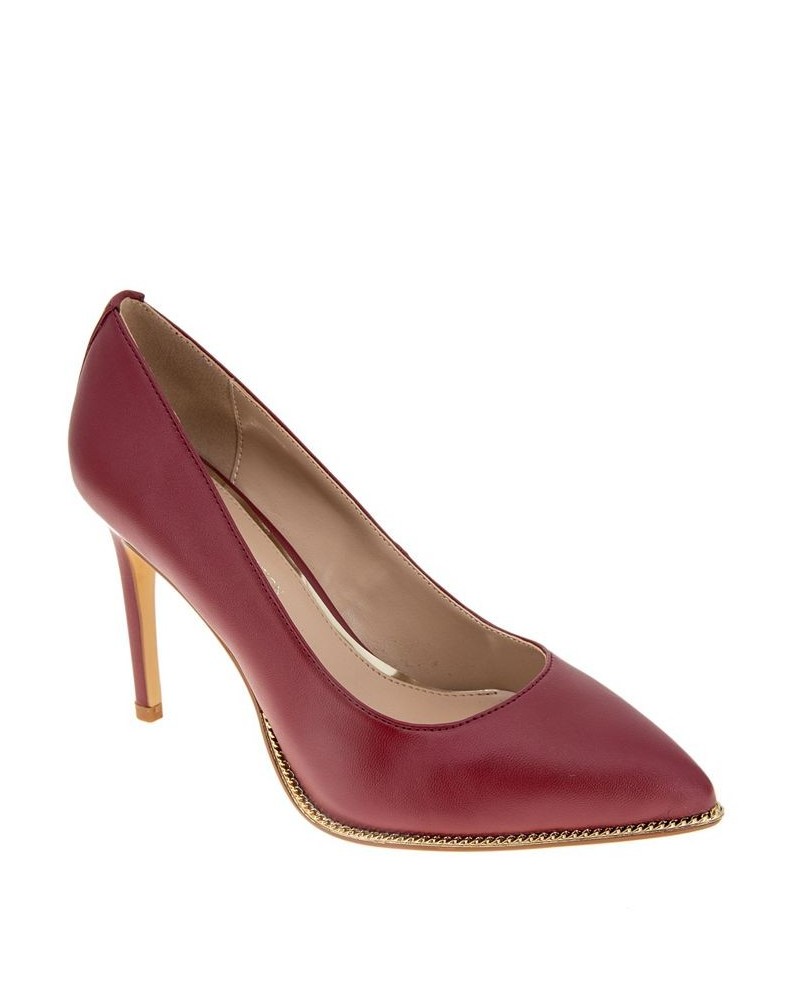 Women's Harlia Pointy Toe Pump Rhubarb $44.03 Shoes