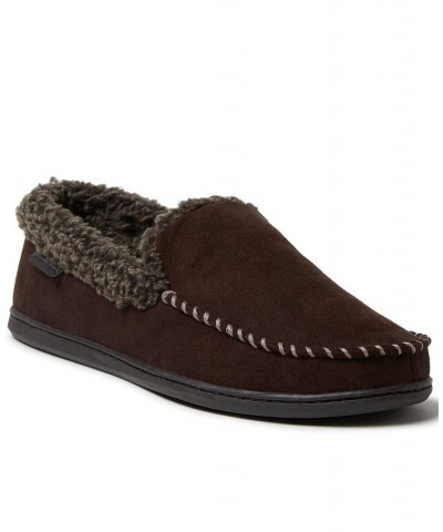 Men's Eli Microsuede Moccasin Slippers PD03 $22.14 Shoes